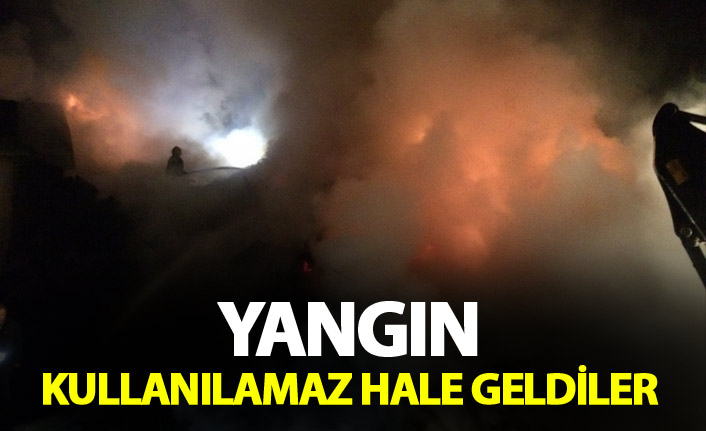 Yangın: kullanılamaz hale geldi
