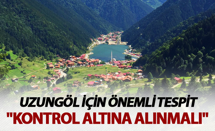 Uzungöl için önemli tespit - "Kontrol altına alınmalı"