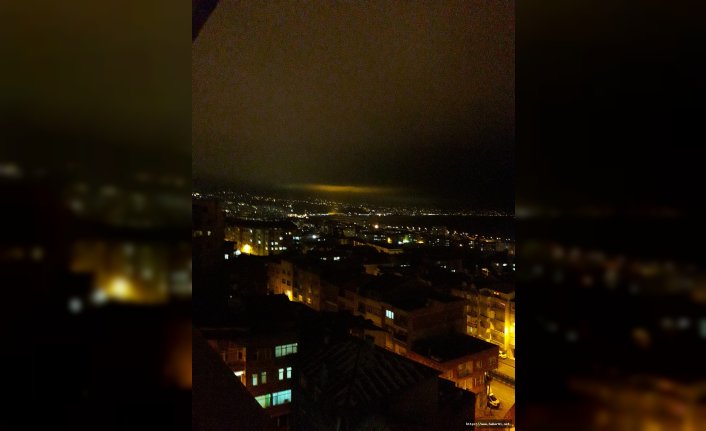 Trabzon'da gökyüzüne yükselen esrarengiz ışığın sırrı ortaya çıktı!