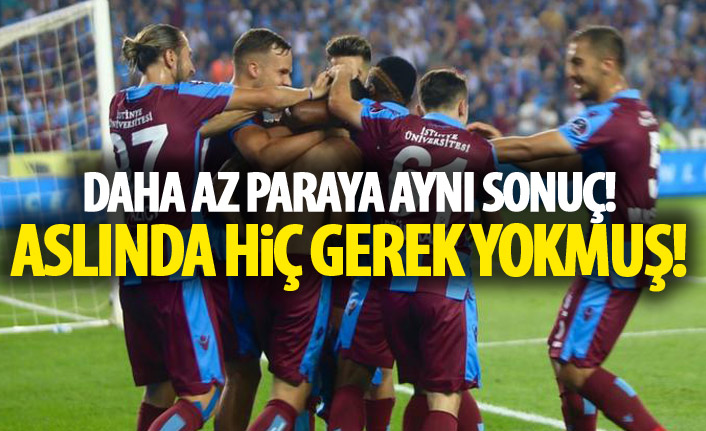 Trabzonspor'da maliyet düştü sonuç değişmedi