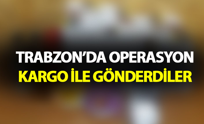 Trabzon'da kaçak operasyonu - Kargo ile gönderdiler