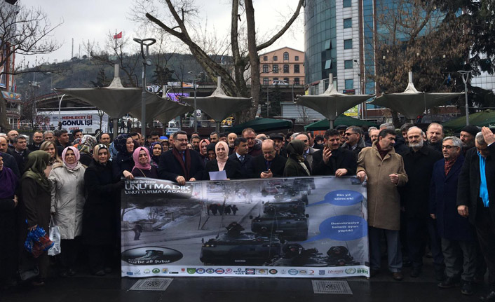 Trabzon'da 28 şubat açıklaması - "Vesayetin en karanlık yüzüdür"