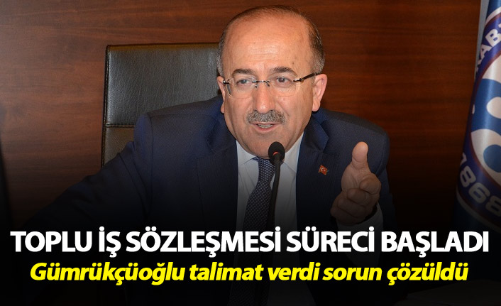Trabzon Büyükşehir Belediyesinde Toplu İş Sözleşmesi süreci başladı