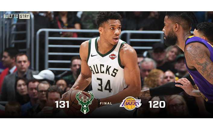 Milwaukee Bucks Lakers'i mağlup etti