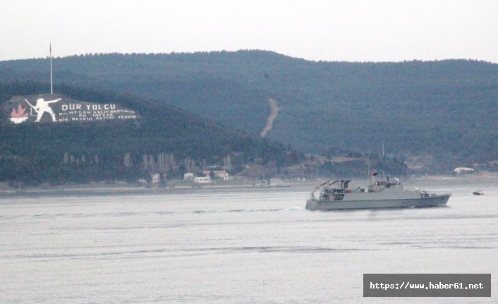 Boğazdan mayın arama gemisi geçti