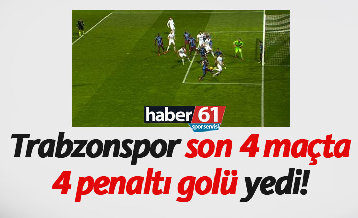 Trabzonspor aleyhine 4 maçta 4 penaltı!