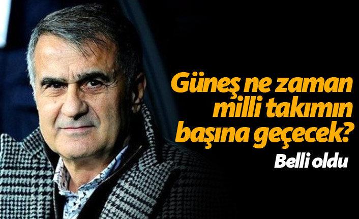 Güneş ne zaman milli takımın başına geçecek?
