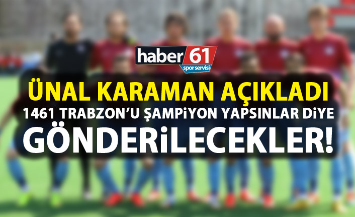 Ünal Karaman’dan genç oyunculara mesaj: 1461 Trabzon’u şampiyon yapmaları için…