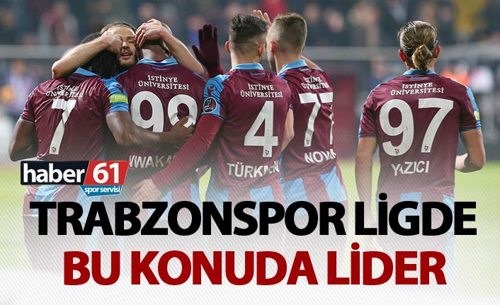 Trabzonspor ligde bu konuda lider