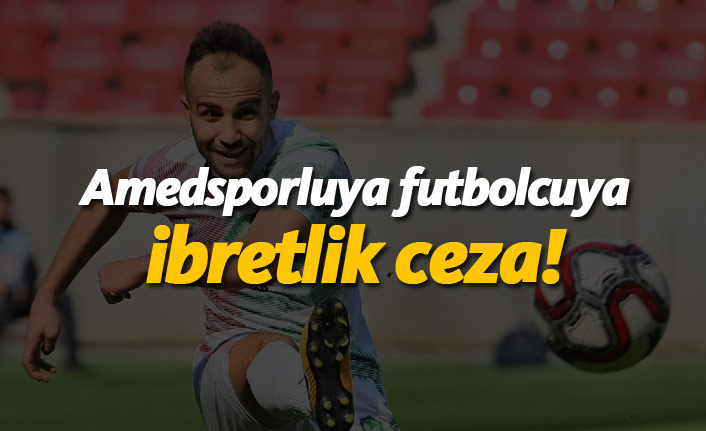 Amedsporlu futbolcuya ibretlik ceza!