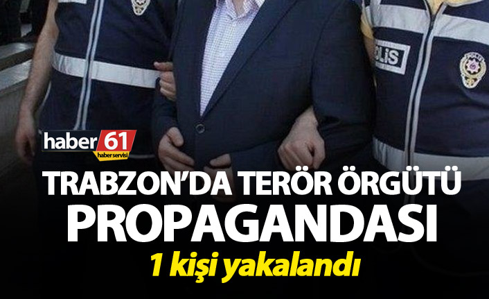 Trabzon’da DEAŞ propagandası yapan kişi yakalandı