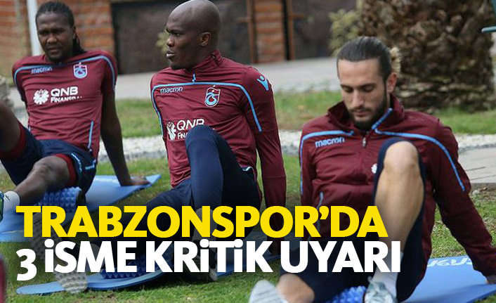 Trabzonspor'un 3 yıldızına kart uyarısı