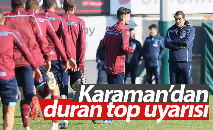 Karaman'dan takıma duran top uyarısı