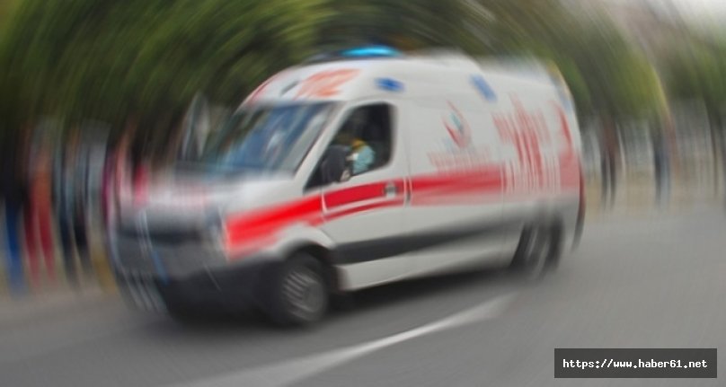 Yolda uyuya kaldı direğe çarptı!