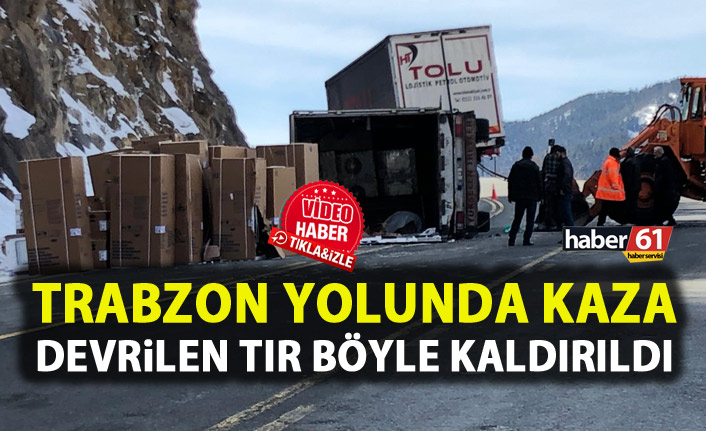 Trabzon – Gümüşhane yolunda kaza! Trafiğe kapandı!