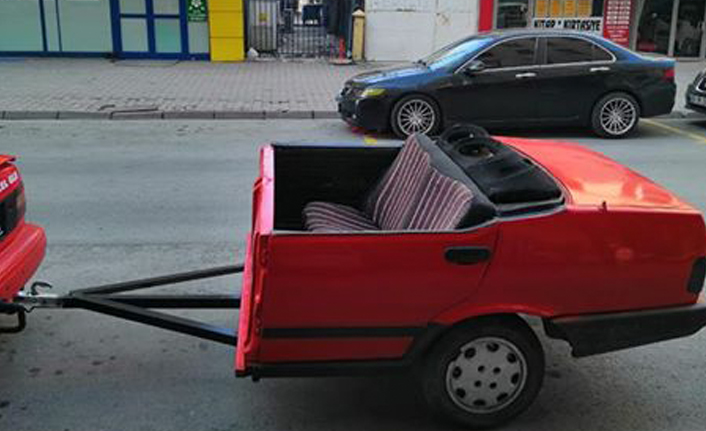 Sosyal medya üzerinden yarım araba satıyor