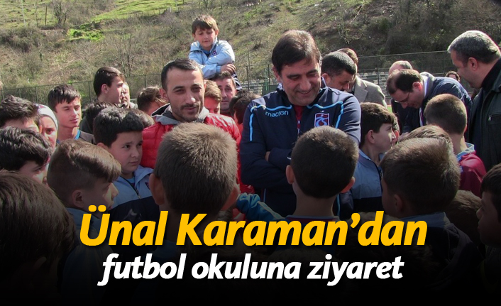Ünal Karaman'dan futbol okuluna ziyaret