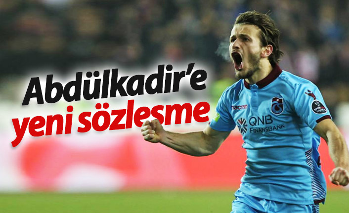 Trabzonspor'da Abdülkadir'e yeni sözleşme
