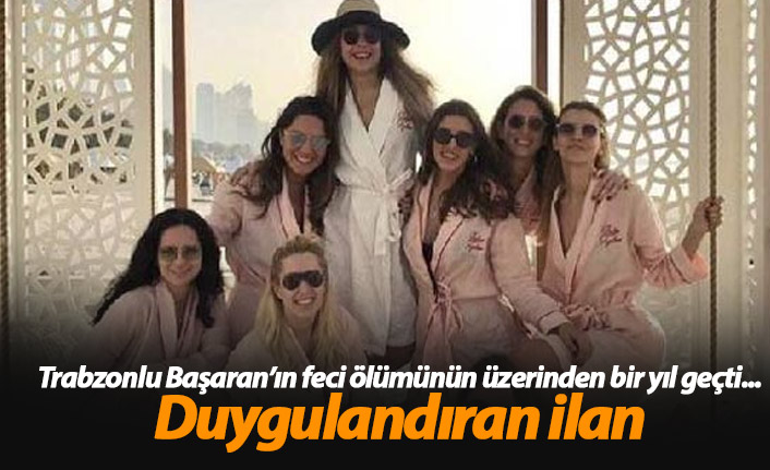 Mina Başaran'ın nişanlısından duygulandıran ilan