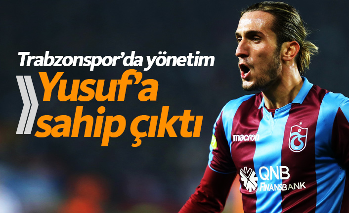 Trabzonspor'da Yusuf Yazıcı'ya tam destek