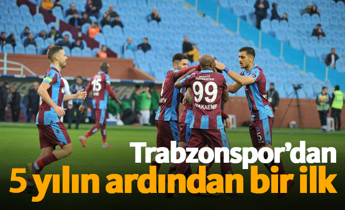 Trabzonspor 5 yılın ardından ilki başardı