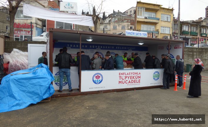 Trabzon'da üçüncü tanzim satış yeri hizmete girdi