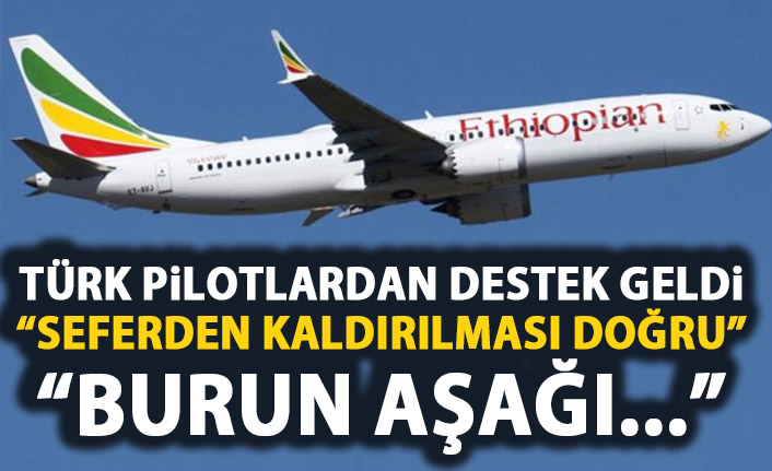 Boeing 737 Max kararına Türk pilotlardan destek!