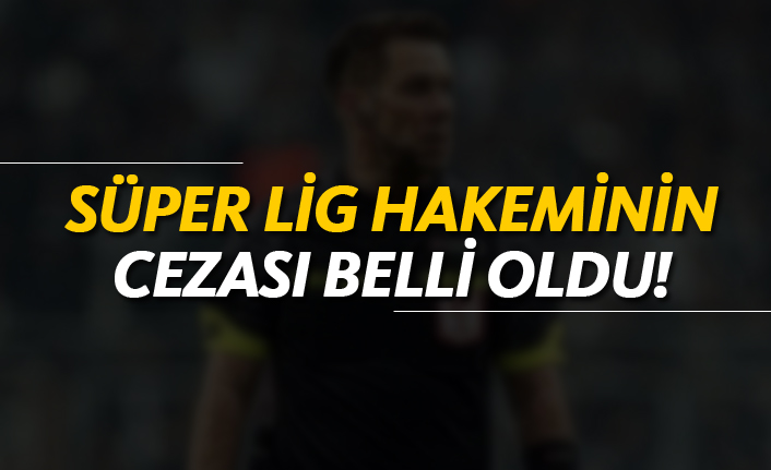 Süper Lig hakeminin cezası belli oldu!