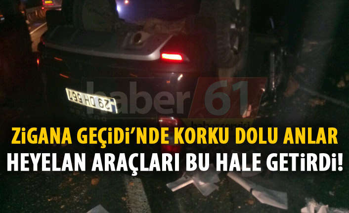 Gümüşhane – Trabzon yolunda korku dolu anlar