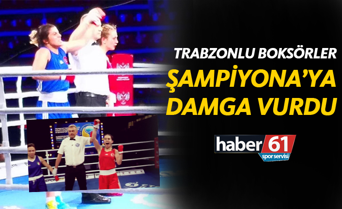 Trabzonlu boksörler şampiyonaya damga vurdu