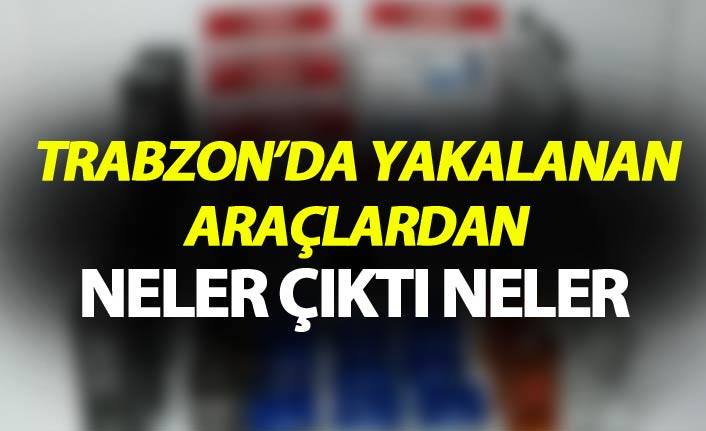 Trabzon’da iki ayrı operasyonda kaçak ürün ve uyuşturucu ele geçirildi