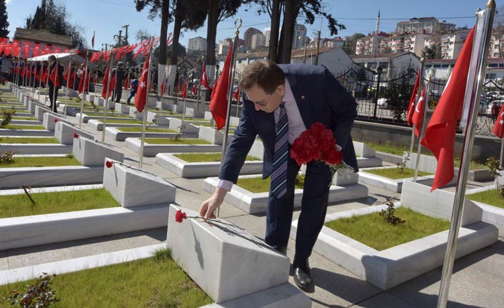 TTSO'dan şehitliğe ziyaret