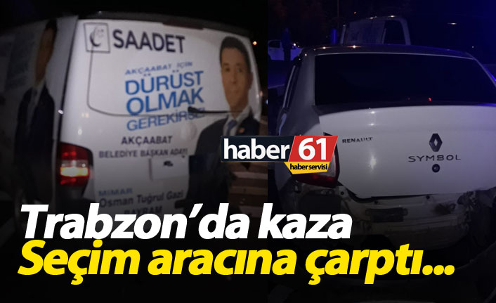 Trabzon Akçaabat’ta Trafik Kazası: Seçim Aracına Çarpan Kazada 3 Kişi Yaralandı