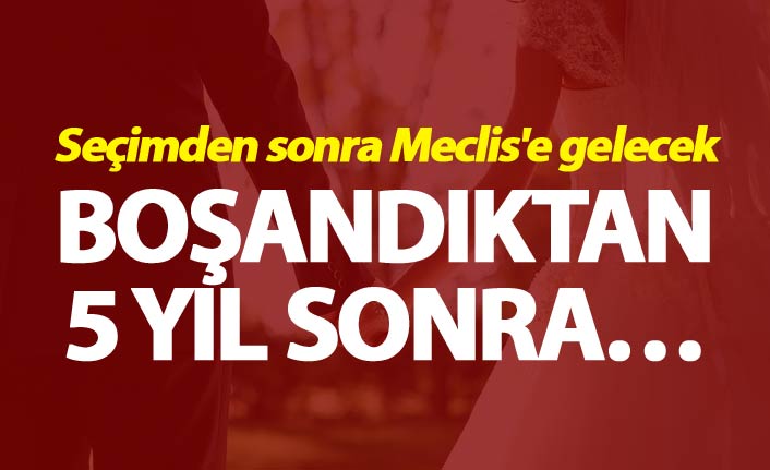 Seçimden sonra Meclis'e geliyor - Boşandıktan 5 yıl sonra...