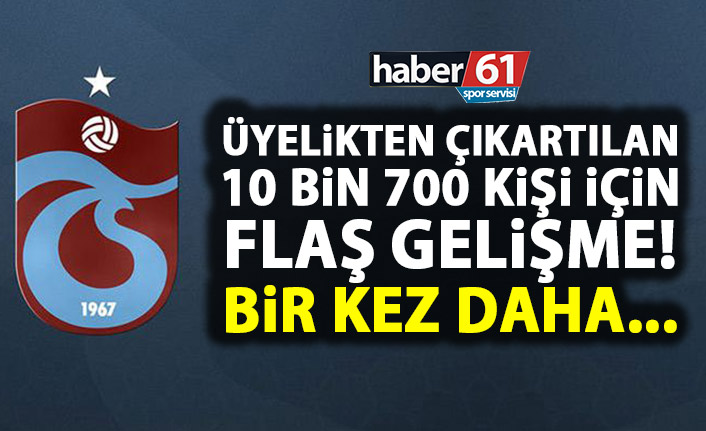 Trabzonspor'da üyelikten çıkartılan 10 bin kişi için flaş gelişme! Yönetim hazırlık yapıyor!