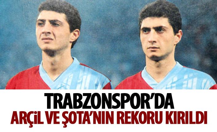 Trabzonspor'da Arçil ve şota'nın rekoru kırıldı