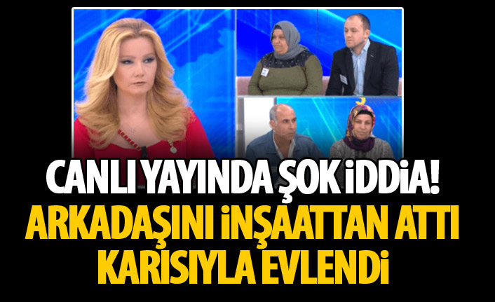 Canlı yayında şok iddia! Kocasının katiliyle evlendi!