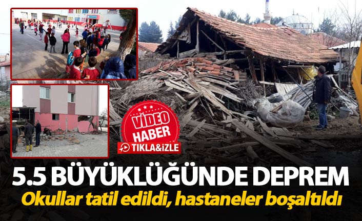 Denizli'de 5.5 büyüklüğünde deprem