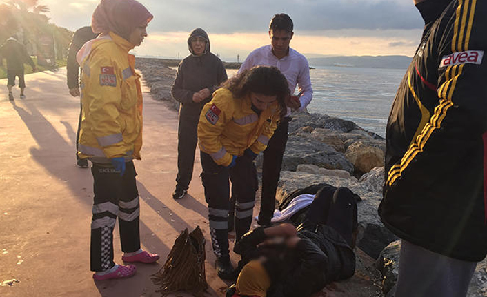 Boğulmaktan son anda kurtarıldı!