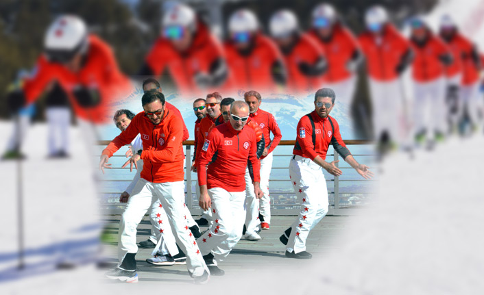 Senkronize Kayak Milli Takımı Palandöken'de