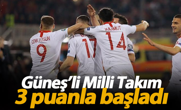 Güneş'li Milli Takım 3 puanla başladı