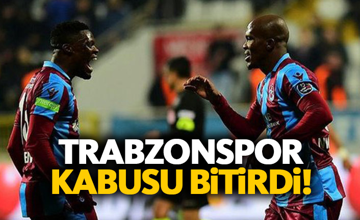 Trabzonspor fobisini yendi!