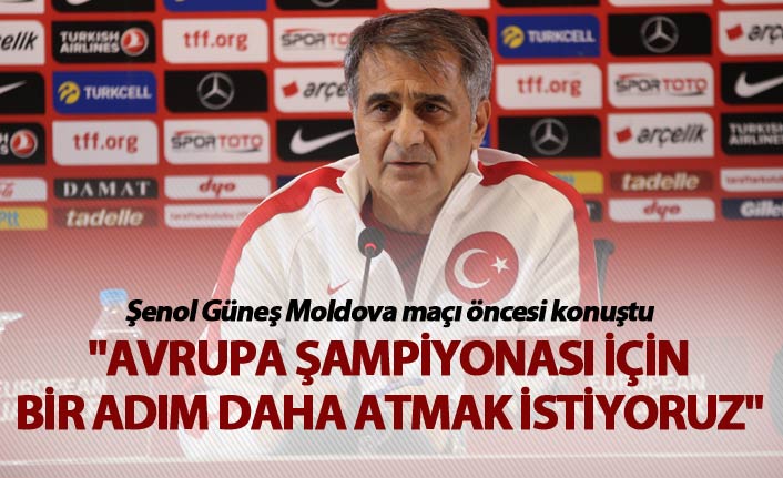 Şenol Güneş: "Avrupa Şampiyonası için bir adım daha atmak istiyoruz"