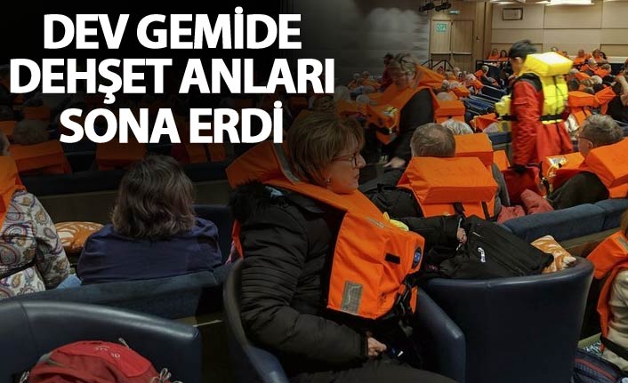 Cruise gemisinde dehşet anları sona erdi