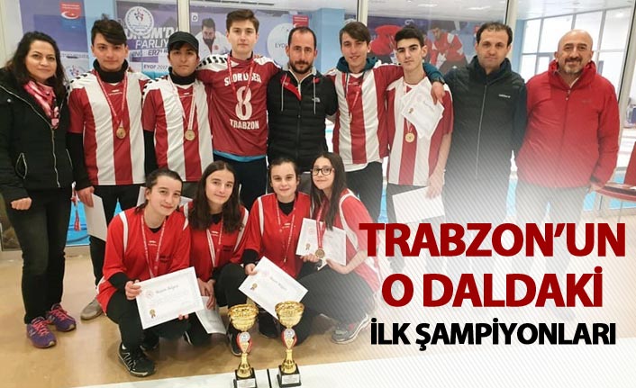 Trabzon’un ilk curling şampiyonları oldular