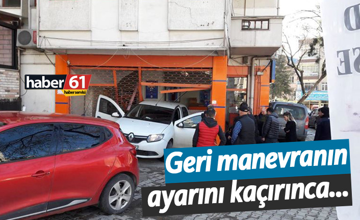 Geri manevranın ayarını kaçırınca...