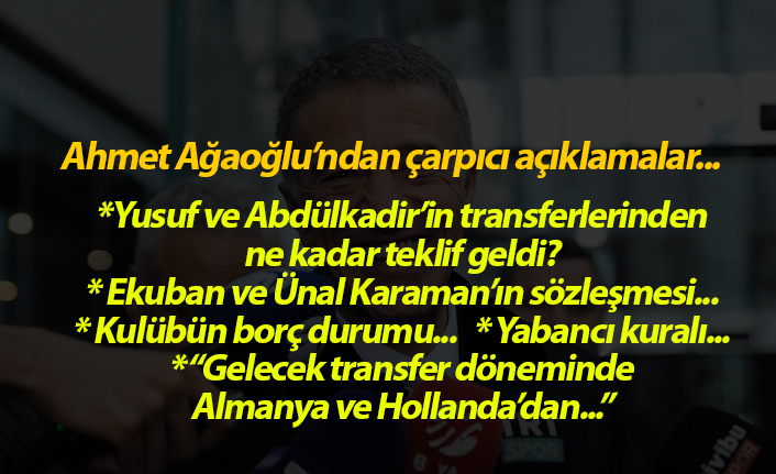 Ağaoğlu: “Trabzonspor Kendi Modeliyle Yoluna Devam Ediyor, Gençler Geleceğin Teminatı”