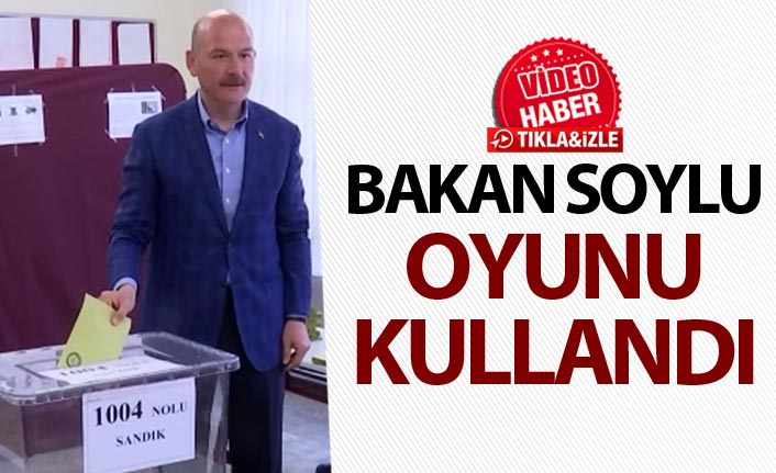 Bakan Soylu, oyunu kullandı