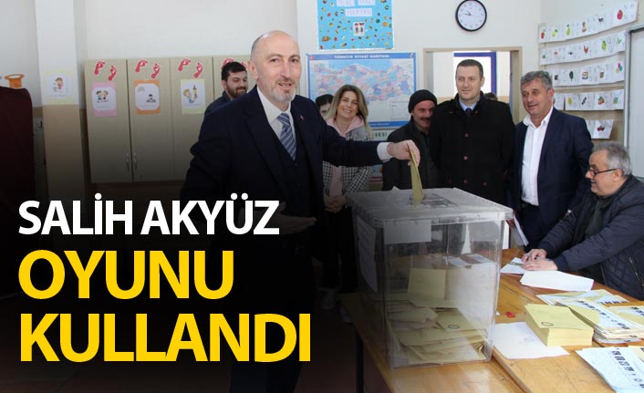 Salih Akyüz oyunu kullandı