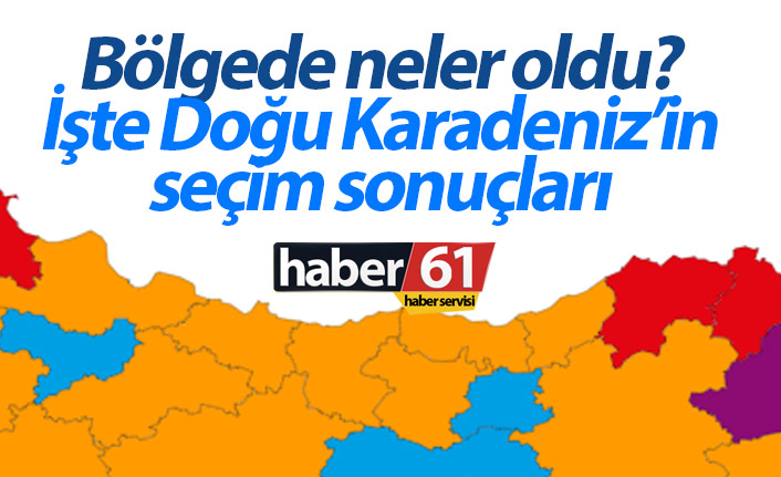 Doğu Karadeniz'de seçim sonuçlarında neler oldu?